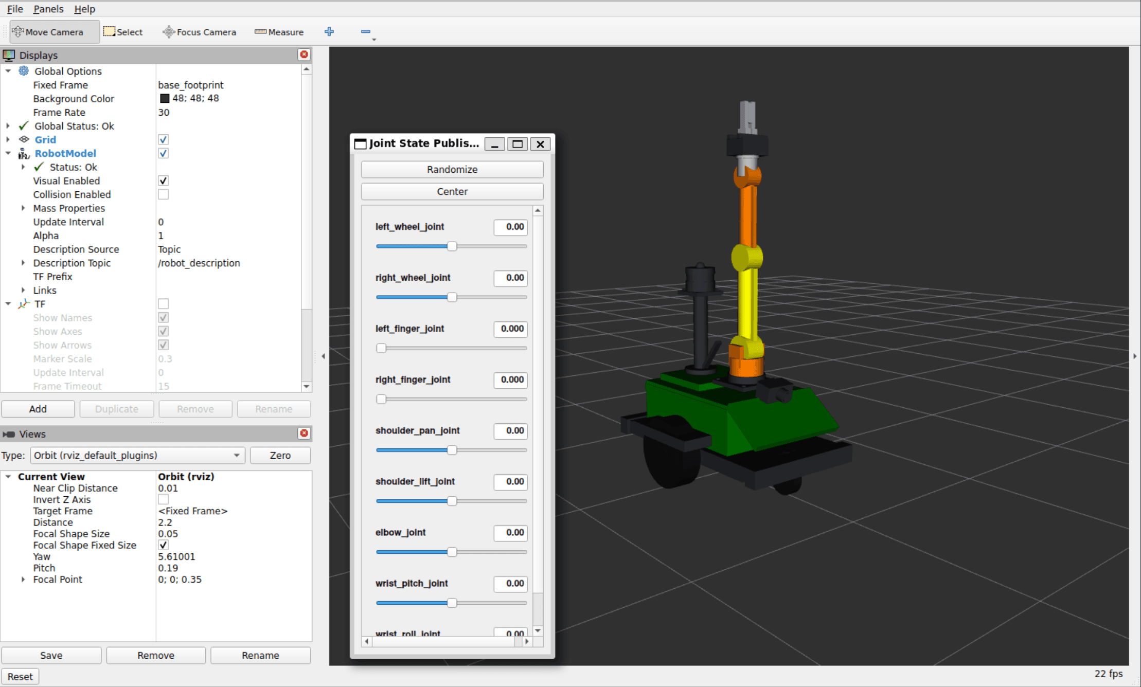 Dynamixel Based Mobile Arm